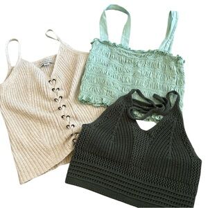 Aerie & American Eagle Bundle Of 3 Tops